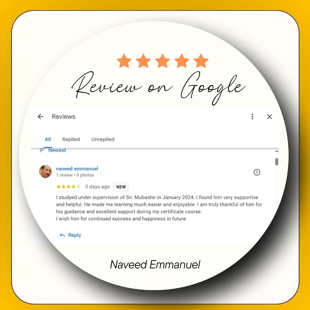 Students and clients review for mubashir ali