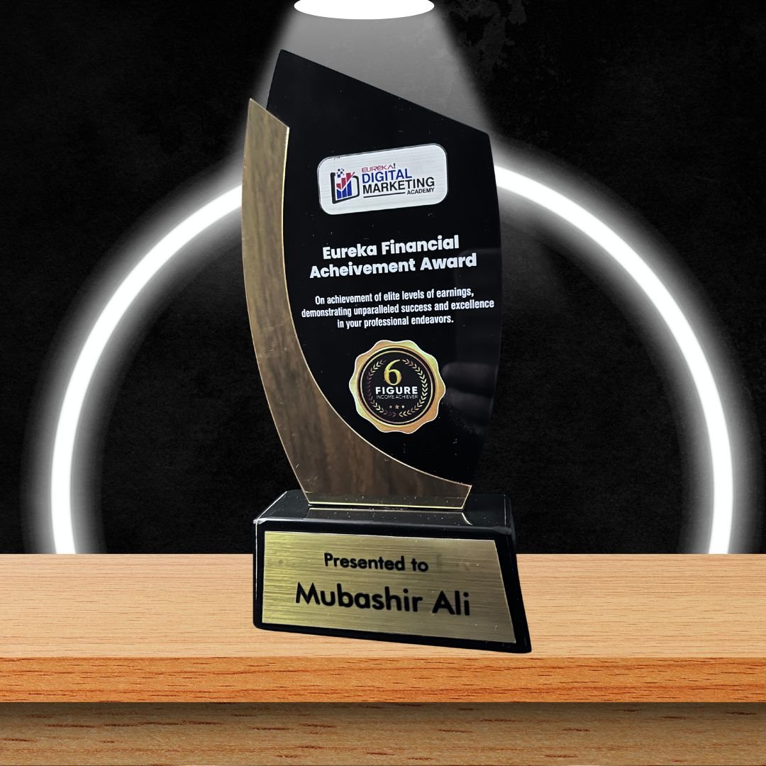 Mubashir ali received financial acheivement award from Eureka Global Education